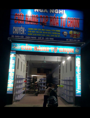 Kệ siêu thị tại Quyế Võ, Bắc Ninh